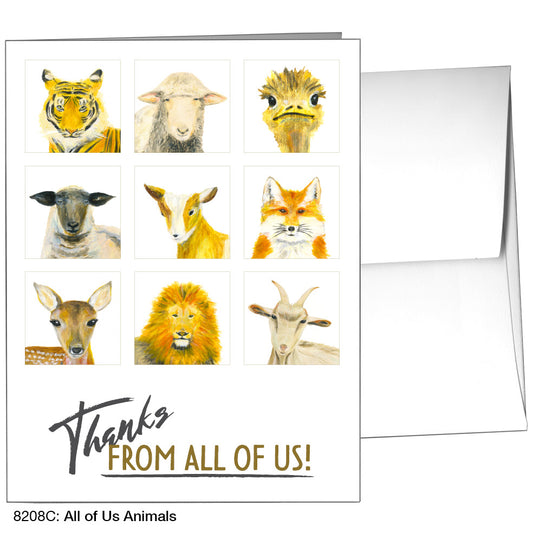 All Of Us Animals, Greeting Card (8208C)
