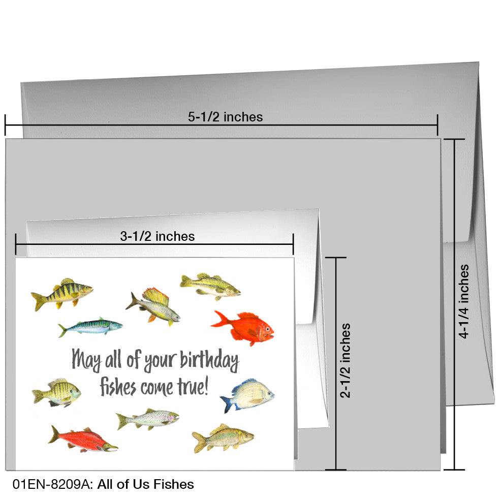 All Of Us Fishes, Greeting Card (8209A)