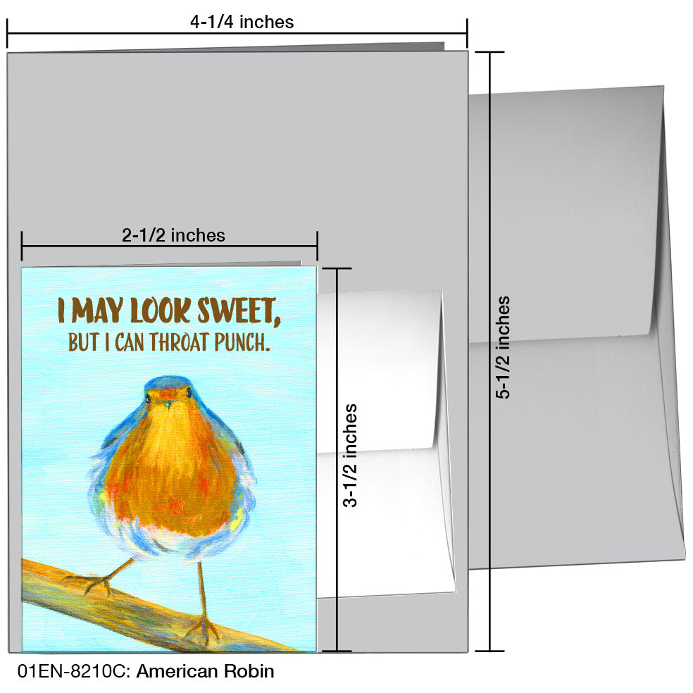 American Robin, Greeting Card (8210C)