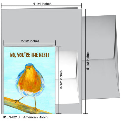 American Robin, Greeting Card (8210F)