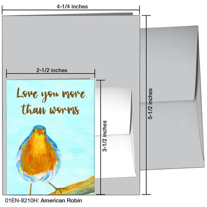 American Robin, Greeting Card (8210H)