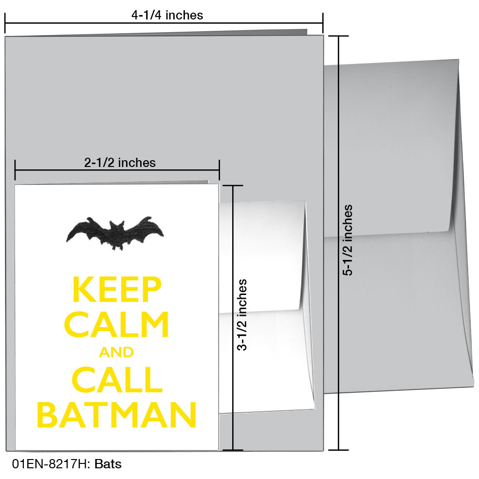 Bats, Greeting Card (8217H)
