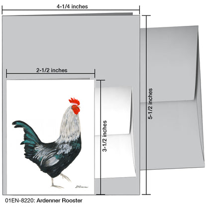Ardenner Rooster, Greeting Card (8220)