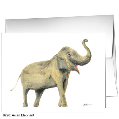 Asian Elephant, Greeting Card (8226)