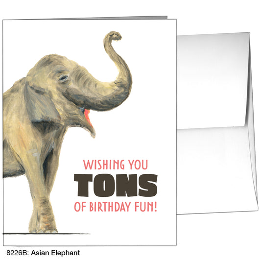 Asian Elephant, Greeting Card (8226B)