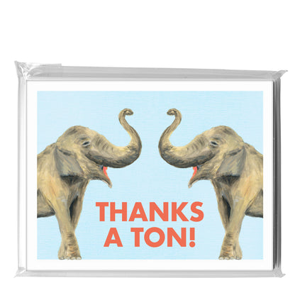 Asian Elephant, Greeting Card (8226D)