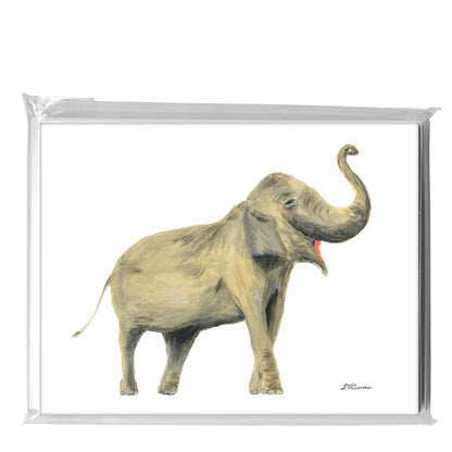 Asian Elephant, Greeting Card (8226)