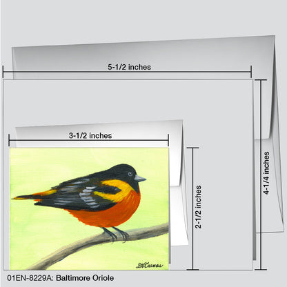 Baltimore Oriole, Greeting Card (8229A)