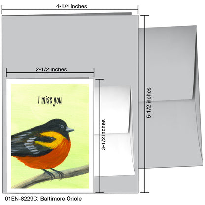 Baltimore Oriole, Greeting Card (8229C)