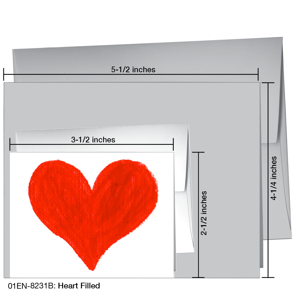 Heart Filled, Greeting Card (8231B)