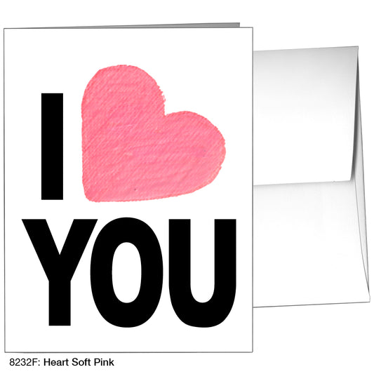 Heart Soft Pink, Greeting Card (8232F)