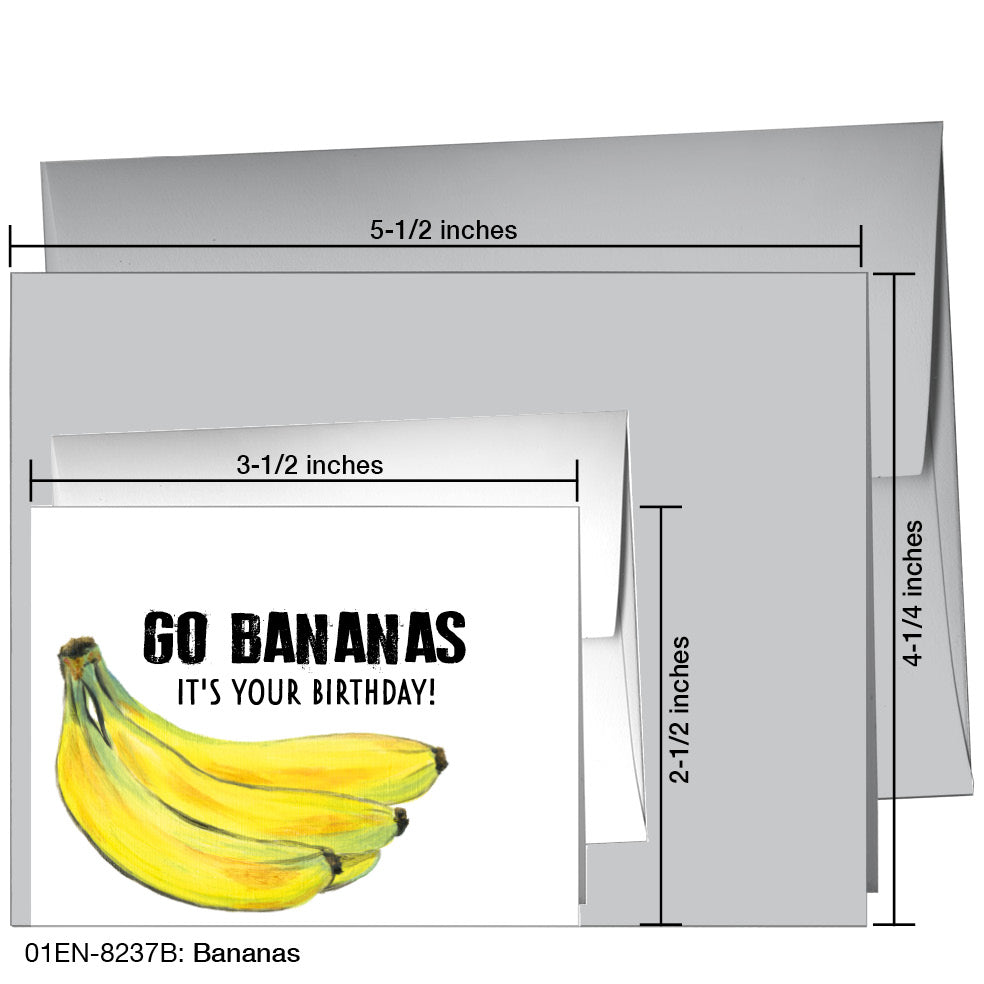 Bananas, Greeting Card (8237B)