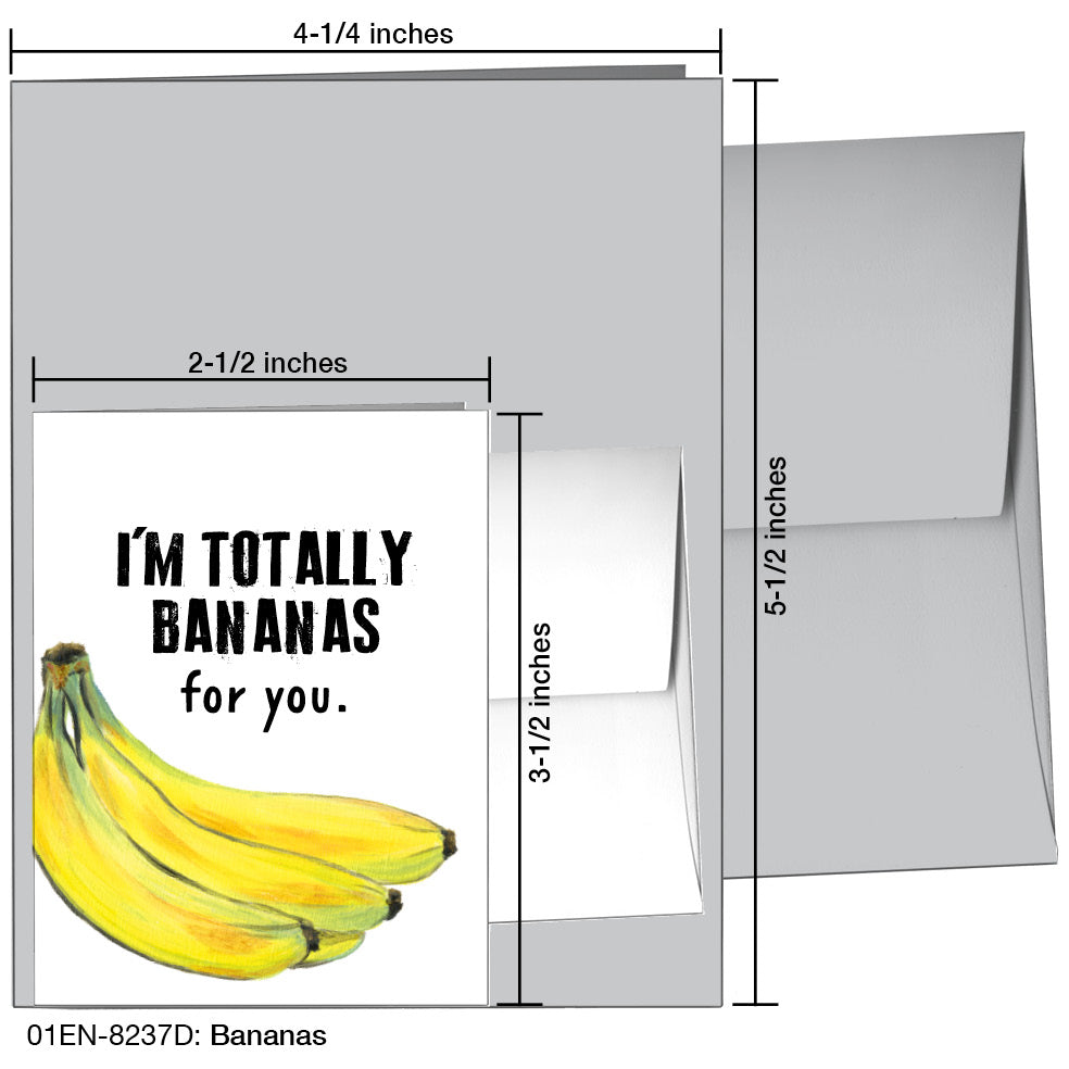 Bananas, Greeting Card (8237D)