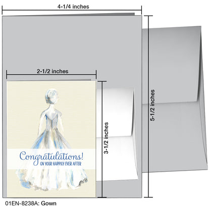 Gown, Greeting Card (8238A)