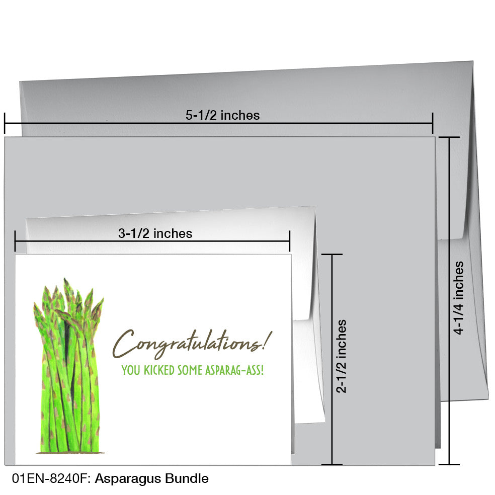 Asparagus Bundle, Greeting Card (8240F)