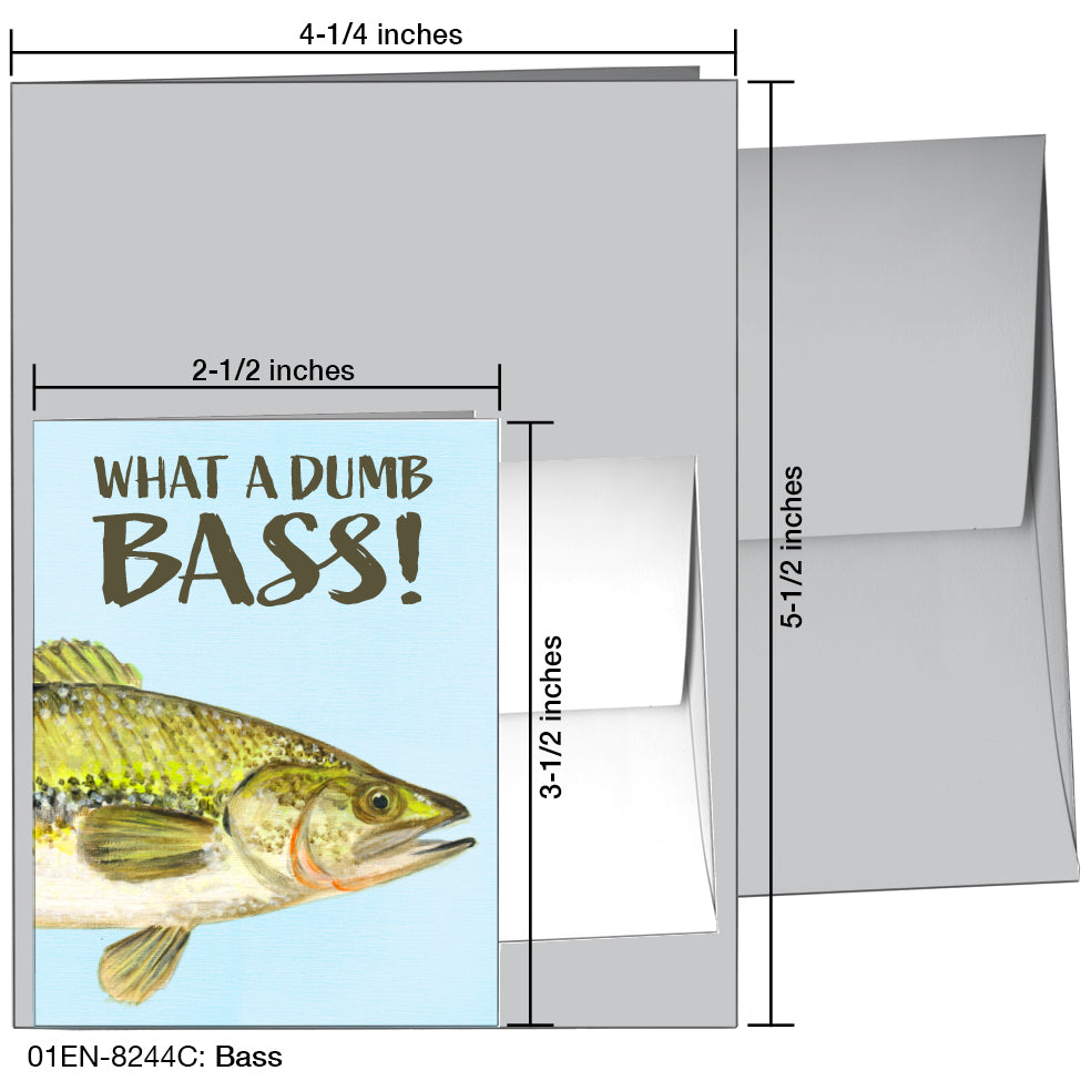 Bass, Greeting Card (8244C)