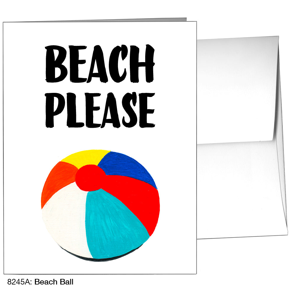 Beach Ball, Greeting Card (8245A)
