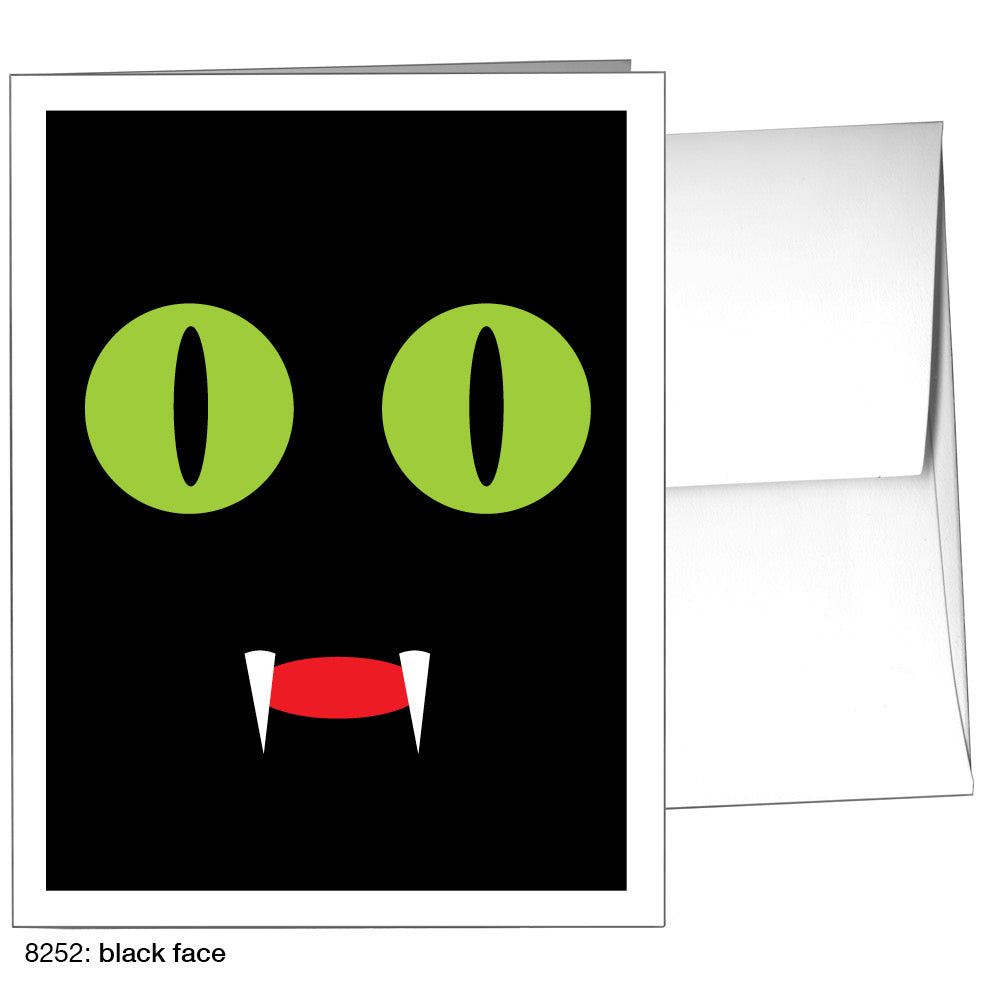 Black Face, Greeting Card (8252)
