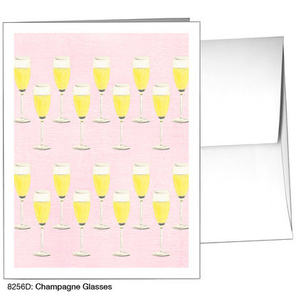 Champagne Glasses, Greeting Card (8256D)