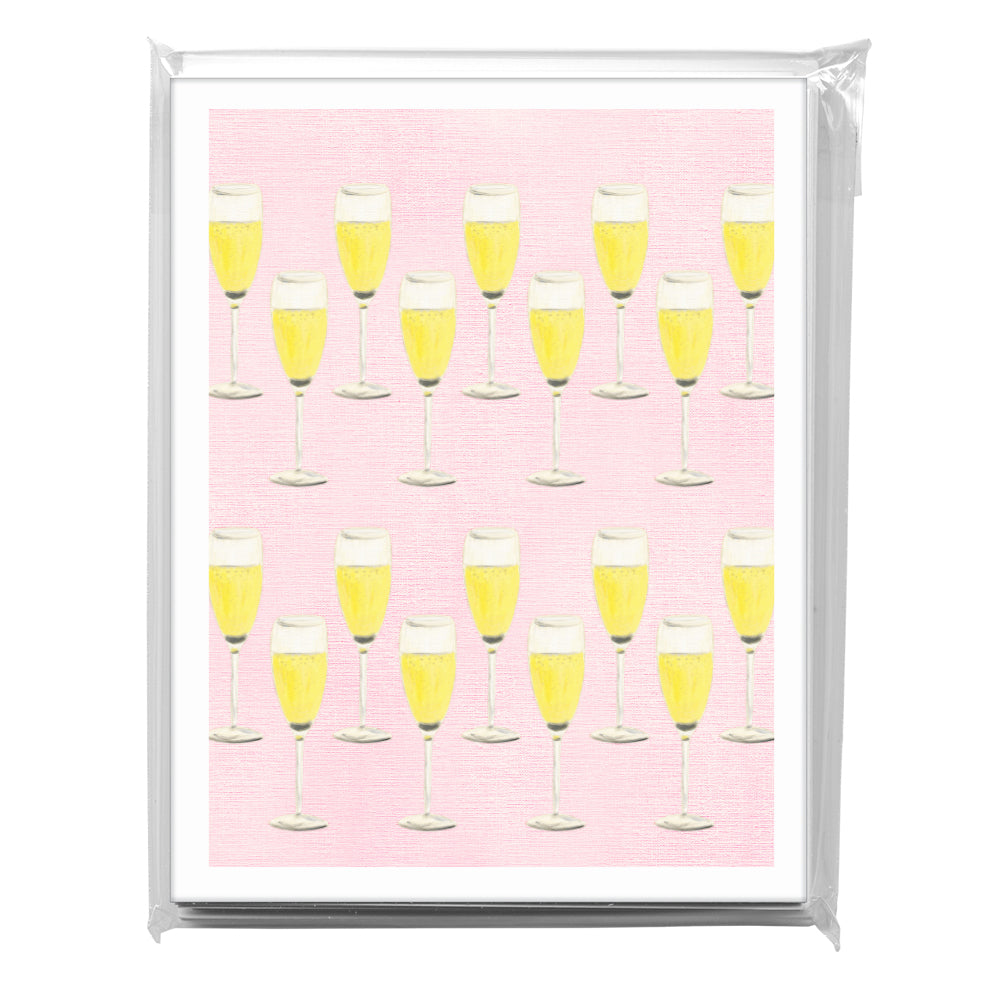 Champagne Glasses, Greeting Card (8256D)