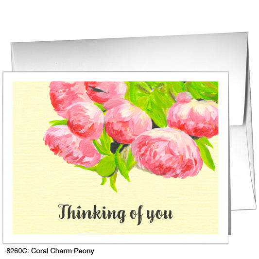 Coral Charm Peony, Greeting Card (8260C)