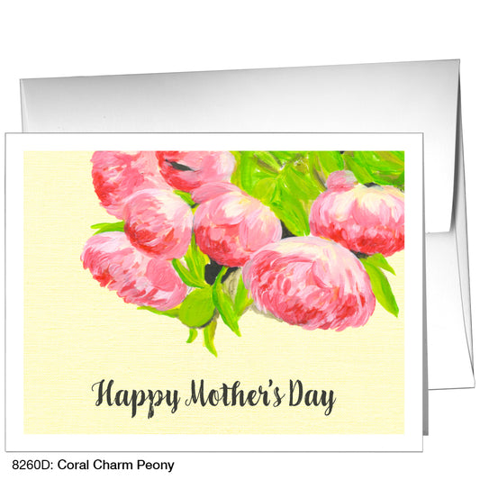 Coral Charm Peony, Greeting Card (8260D)