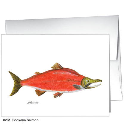 Sockeye Salmon, Greeting Card (8261)