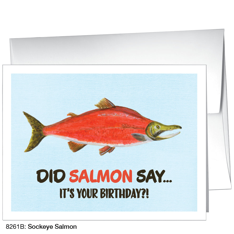 Sockeye Salmon, Greeting Card (8261B)