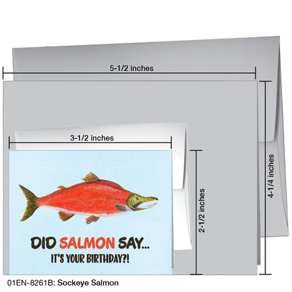 Sockeye Salmon, Greeting Card (8261B)