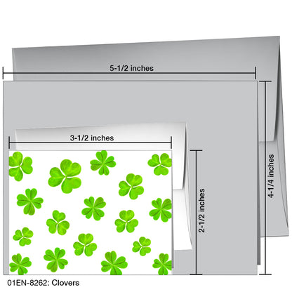 Clovers, Greeting Card (8262)