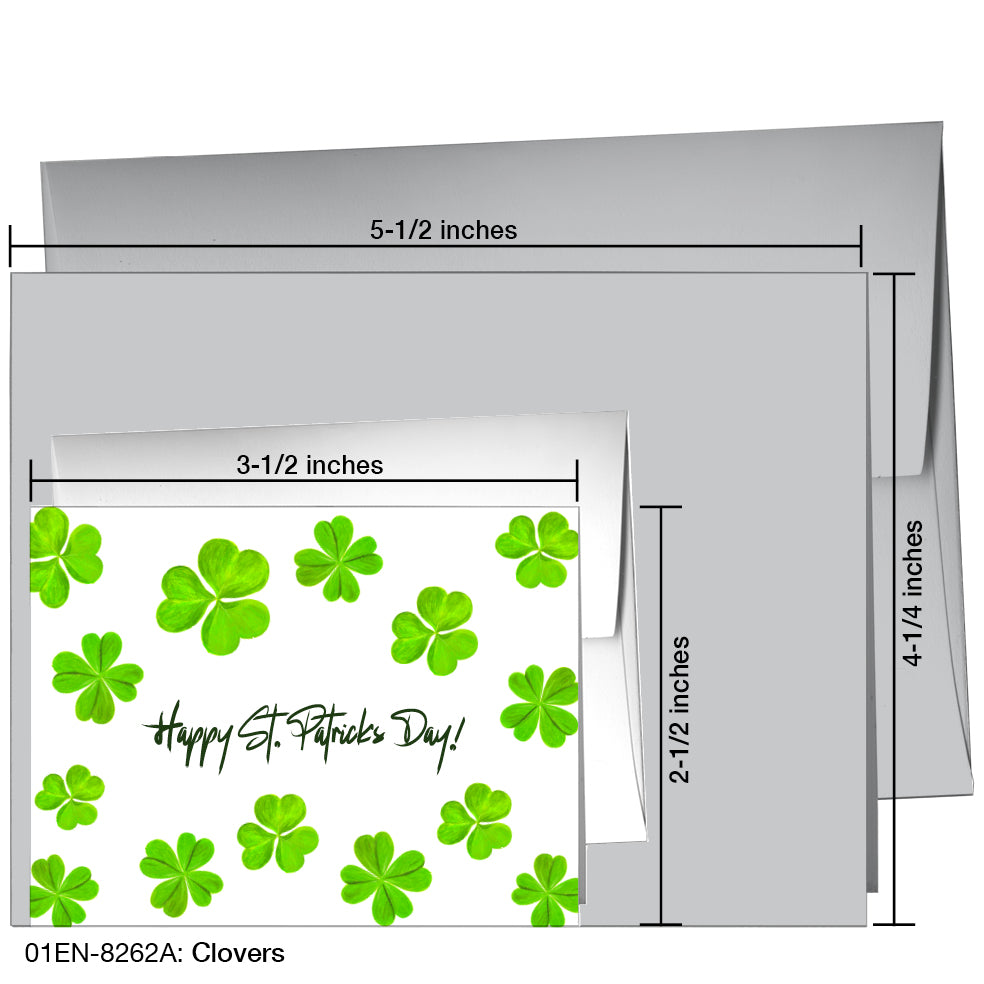 Clovers, Greeting Card (8262A)