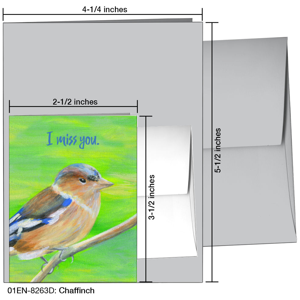 Chaffinch, Greeting Card (8263D)