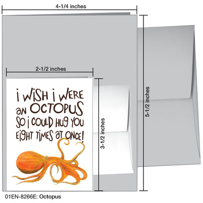 Octopus, Greeting Card (8266E)