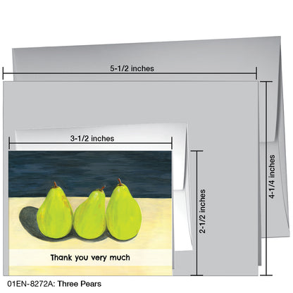 Three Pears, Greeting Card (8272A)