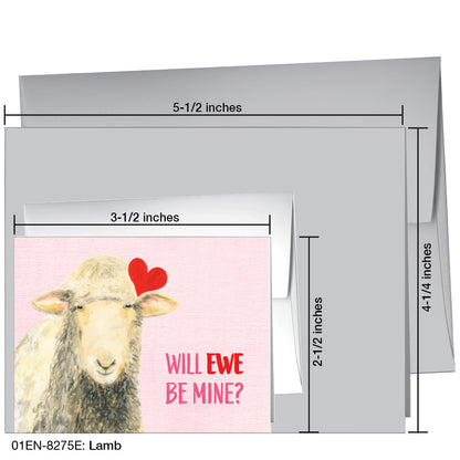 Lamb, Greeting Card (8275E)