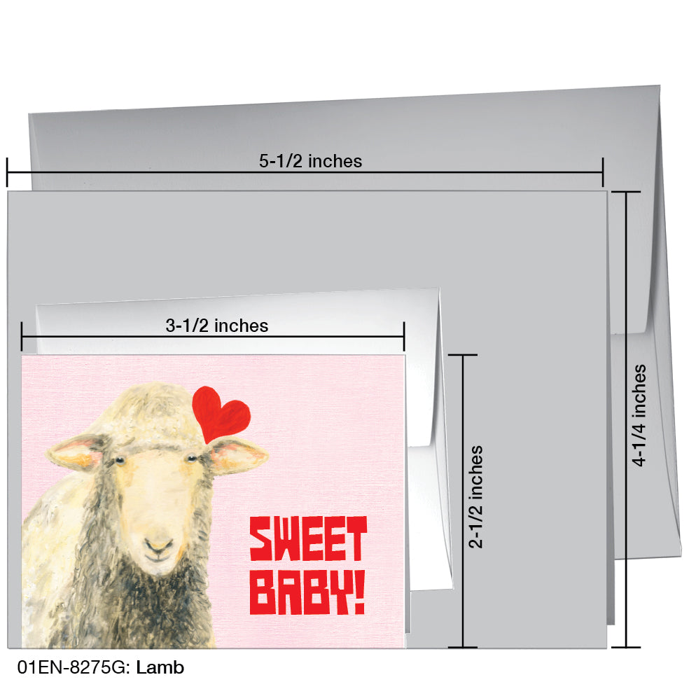 Lamb, Greeting Card (8275G)