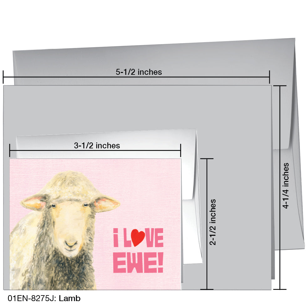 Lamb, Greeting Card (8275J)