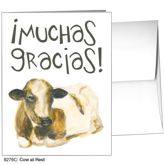 Cow At Rest, Greeting Card (8276C)