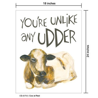 Cow At Rest, Card Board (8276G)