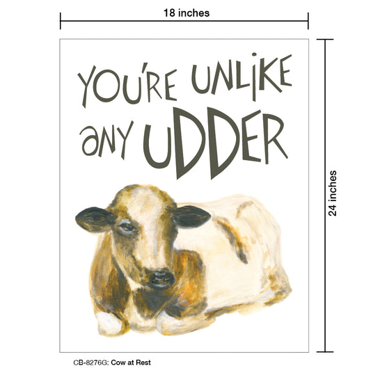 Cow At Rest, Card Board (8276G)