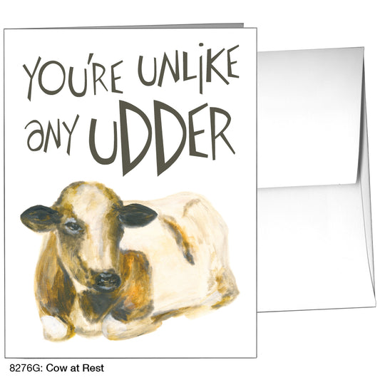 Cow At Rest, Greeting Card (8276G)