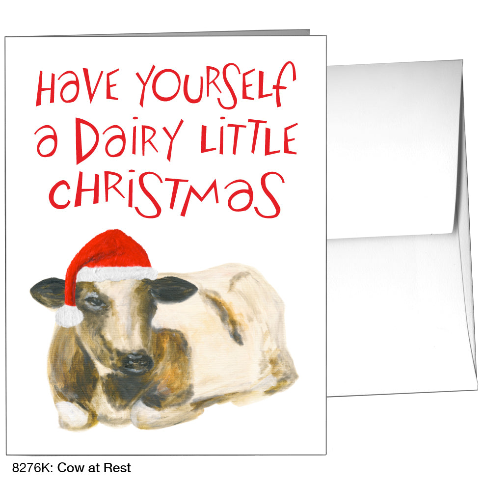 Cow At Rest, Greeting Card (8276K)