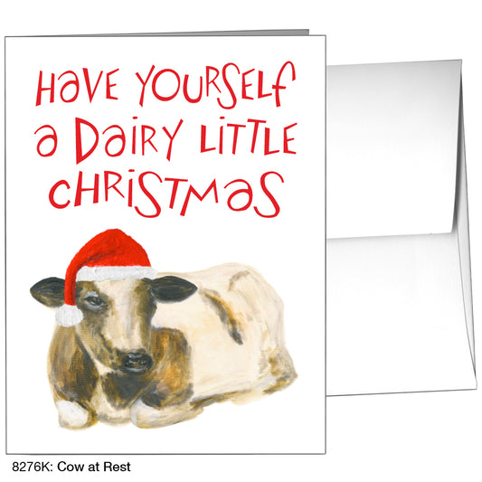 Cow At Rest, Greeting Card (8276K)