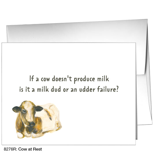 Cow At Rest, Greeting Card (8276R)