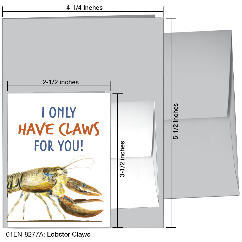 Lobster Claws, Greeting Card (8277A)