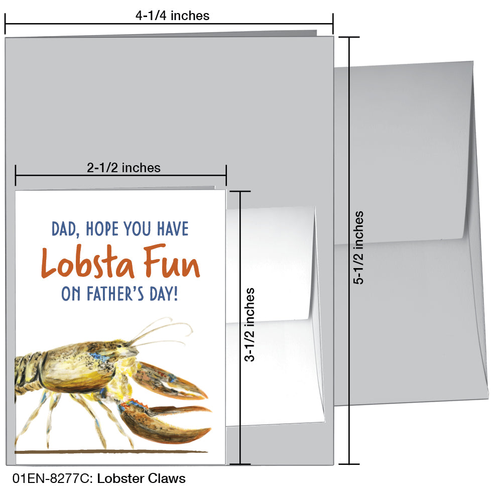 Lobster Claws, Greeting Card (8277C)