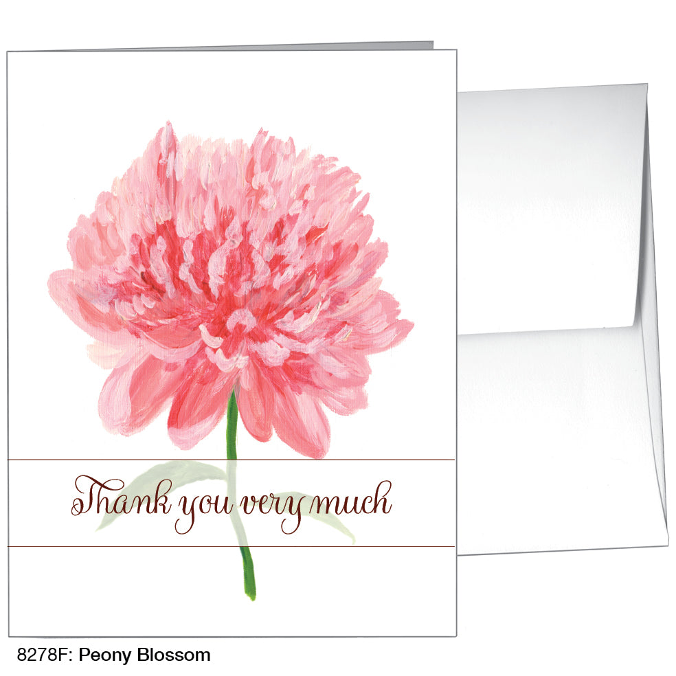 Peony Blossom, Greeting Card (8278F)
