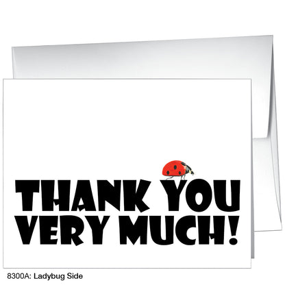 Ladybug Side, Greeting Card (8300A)