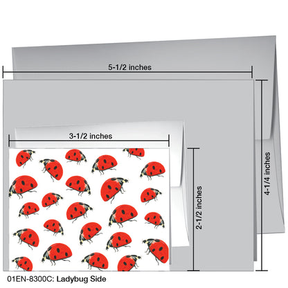 Ladybug Side, Greeting Card (8300C)