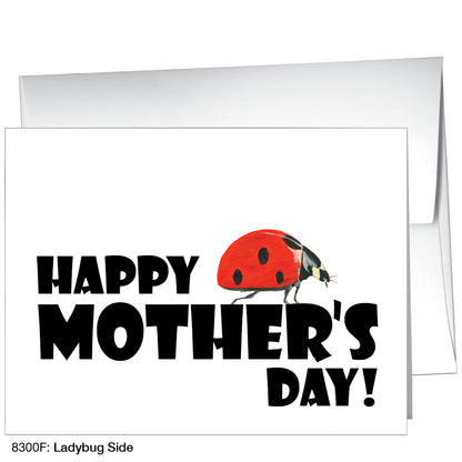 Ladybug Side, Greeting Card (8300F)
